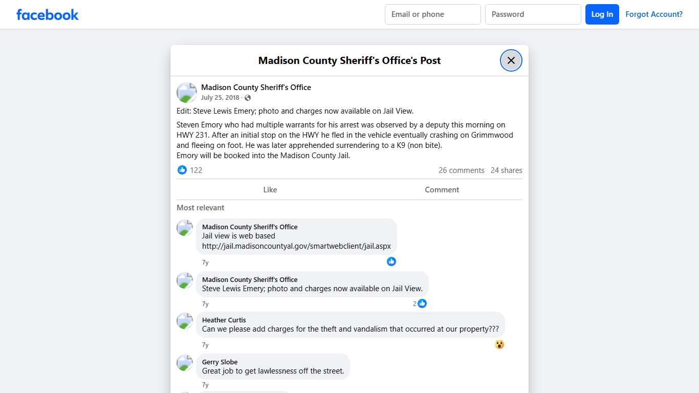 Edit: ‪Steve Lewis... - Madison County Sheriff's Office | Facebook